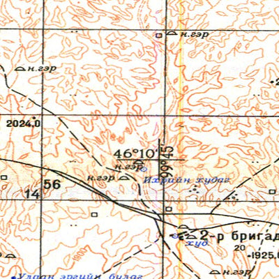 Soviet Genshtab - l47-068 - Mongolia