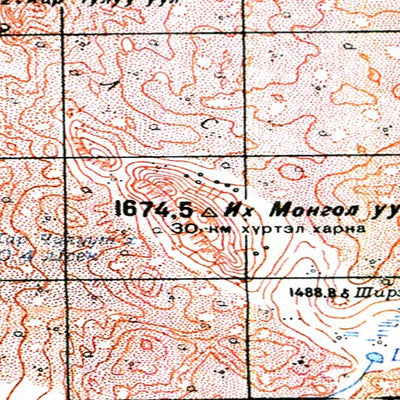 Soviet Genshtab - l48-028 - Mongolia