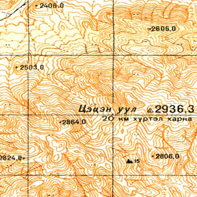 Soviet Genshtab - l47-103 - Mongolia