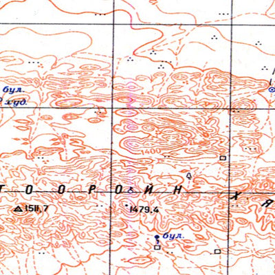 Soviet Genshtab - l48-128 - Mongolia