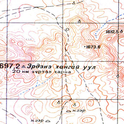 Soviet Genshtab - l48-043 - Mongolia