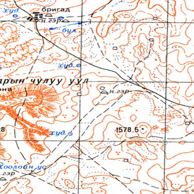 Soviet Genshtab - l48-069 - Mongolia