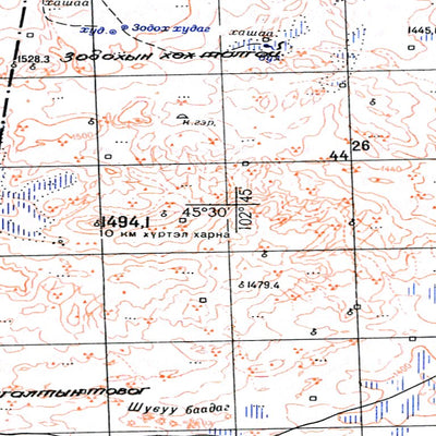 Soviet Genshtab - l48-086 - Mongolia