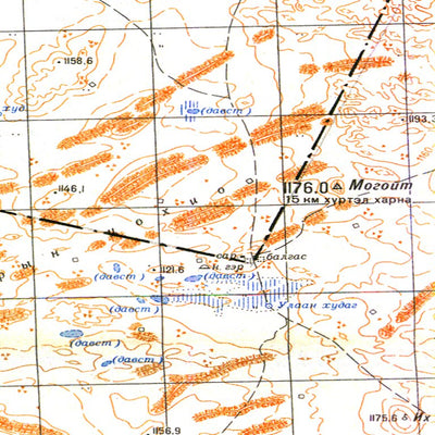 Soviet Genshtab - l49-086 - Mongolia