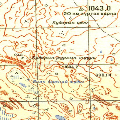 Soviet Genshtab - l49-088 - Mongolia