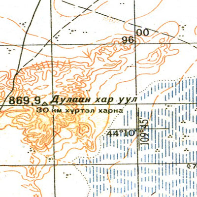 Soviet Genshtab - l49-136 - Mongolia