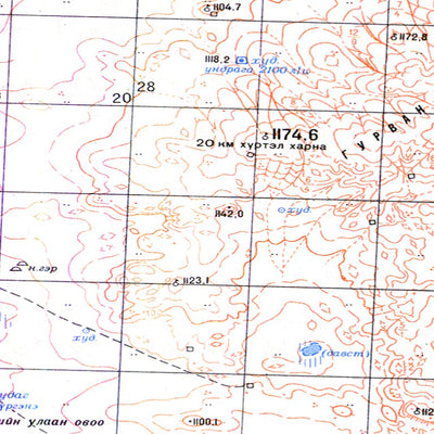 Soviet Genshtab - l48-108 - Mongolia