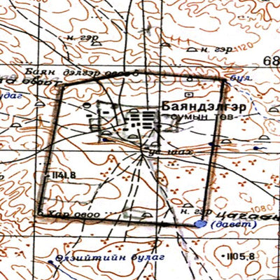 Soviet Genshtab - l49-081 - Mongolia