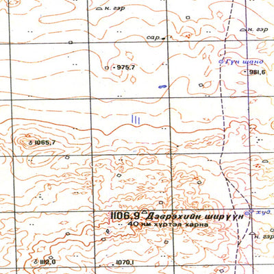 Soviet Genshtab - l49-099 - Mongolia