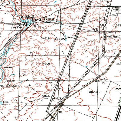 Soviet Genshtab - m40-045 - Kazakhstan