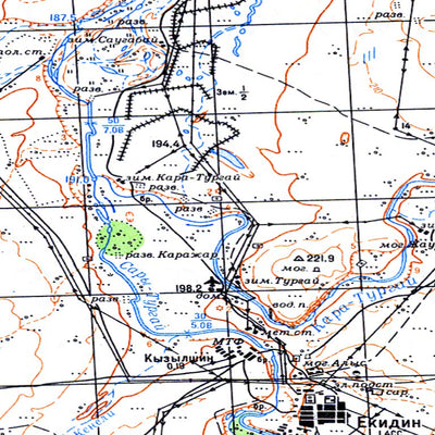 Soviet Genshtab - m42-085 - Kazakhstan