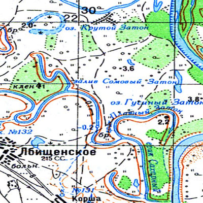 Soviet Genshtab - m39-079 - Kazakhstan