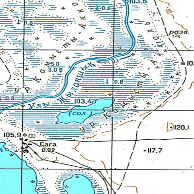 Soviet Genshtab - m41-116 - Kazakhstan