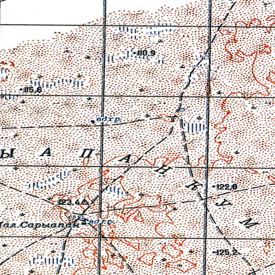 Soviet Genshtab - m41-141 - Kazakhstan