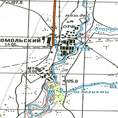 Soviet Genshtab - m41-046 - Kazakhstan