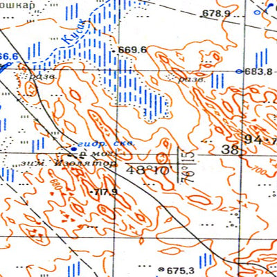 Soviet Genshtab - m43-141 - Kazakhstan