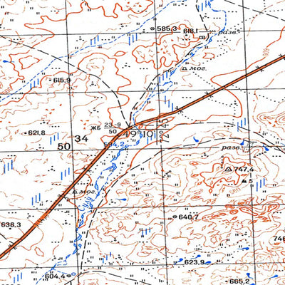 Soviet Genshtab - m43-098 - Kazakhstan
