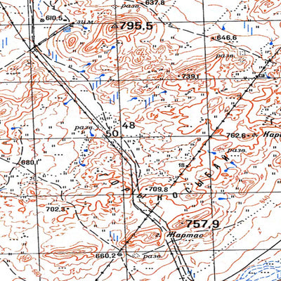 Soviet Genshtab - m43-098 - Kazakhstan