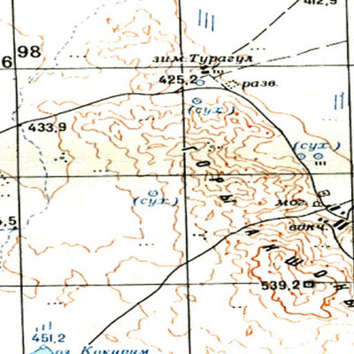 Soviet Genshtab - m44-088 - Kazakhstan