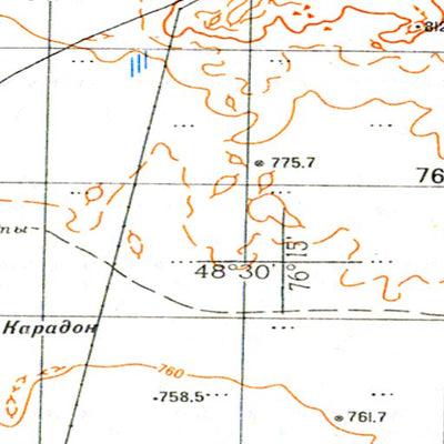 Soviet Genshtab - m43-129 - Kazakhstan