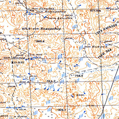 Soviet Genshtab - m43-134 - Kazakhstan