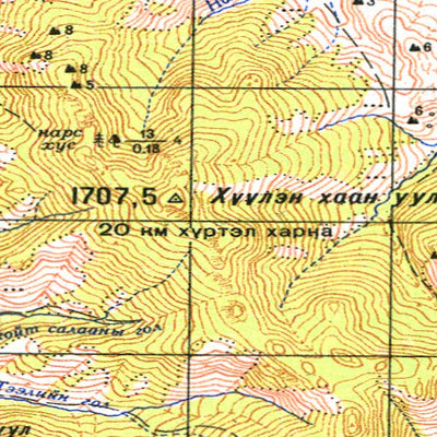 Soviet Genshtab - m48-128 - Mongolia