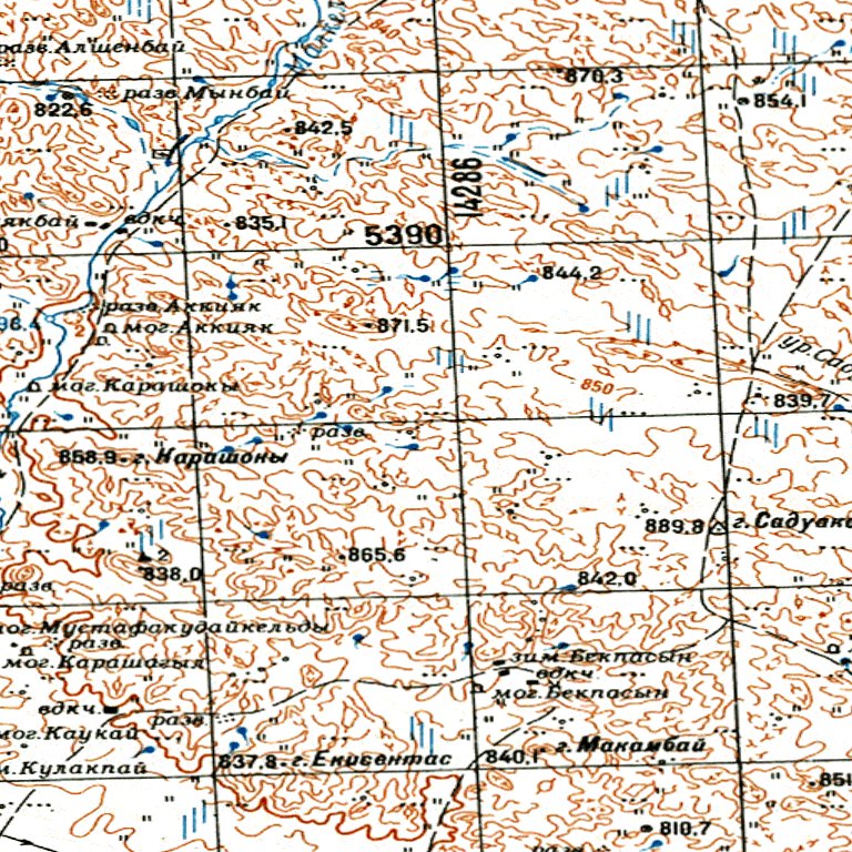 Soviet Genshtab - m44-121 - Kazakhstan Map by Avenza Systems Inc ...