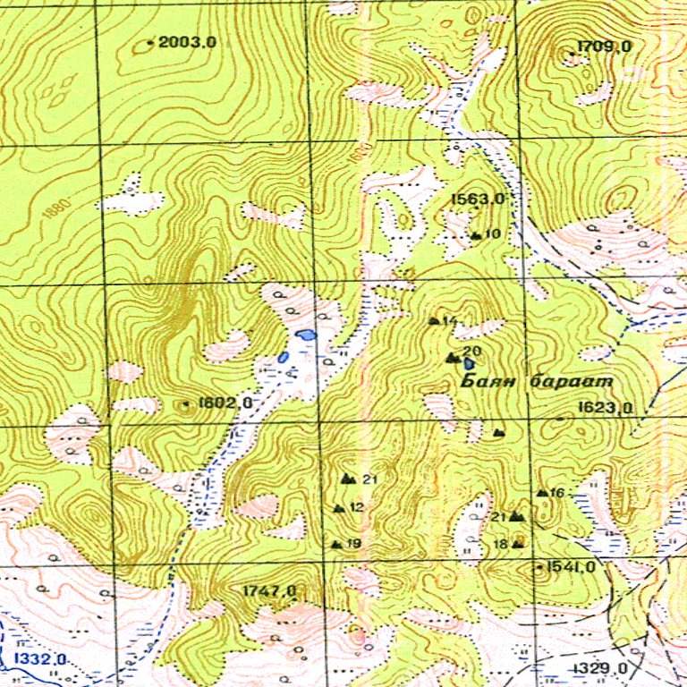 Map M49 Soviet Genshtab - m49-135 - Mongolia Map by Avenza Systems Inc ...