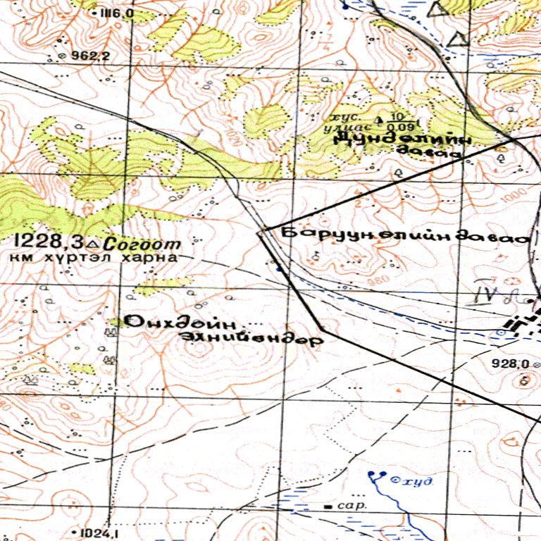 Soviet Genshtab - m49-107 - Mongolia Map by Avenza Systems Inc ...