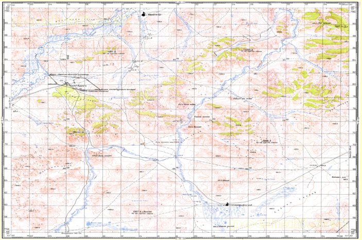 Soviet Genshtab - m49-127 - Mongolia Map by Avenza Systems Inc ...