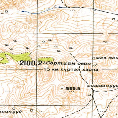Soviet Genshtab - m47-080 - Mongolia