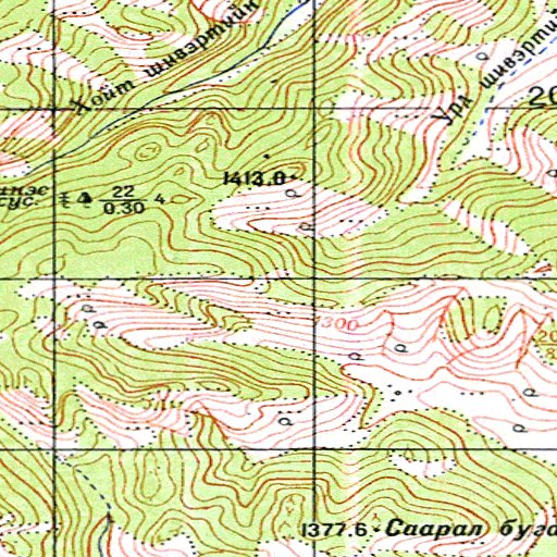 Map M49 Soviet Genshtab - m49-114 - Mongolia Map by Avenza Systems Inc ...