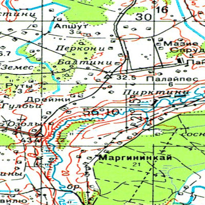 Soviet Genshtab - o34-139 - Lithuania
