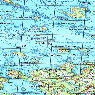 Soviet Genshtab map - p35-083/084--(1987) - Russia