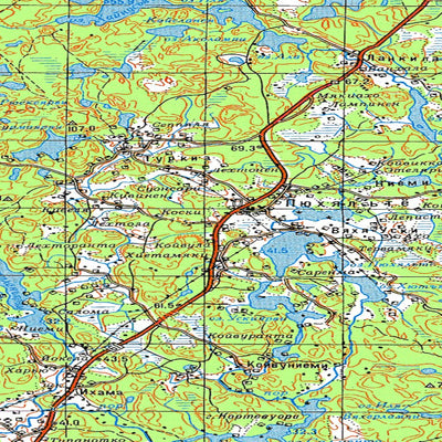 Soviet Genshtab map - p35-115/116 - Russia