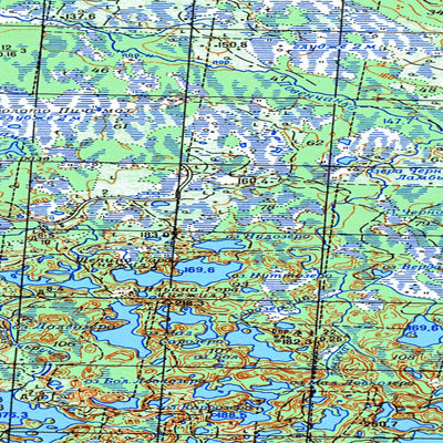 Soviet Genshtab map - p36-035/036 - Russia