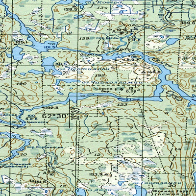 Soviet Genshtab map - p36-055/056--(1992) - Russia