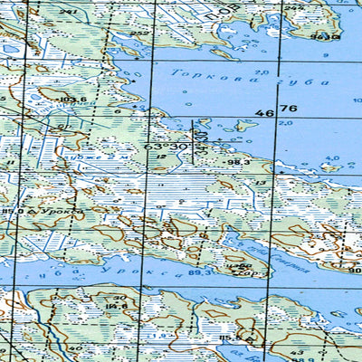 Soviet Genshtab map - p36-021/022--(1985) - Russia