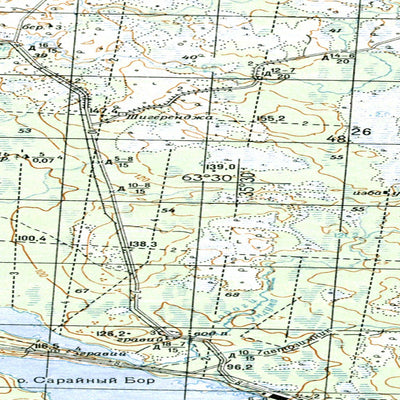 Soviet Genshtab map - p36-023/024--(1985) - Russia