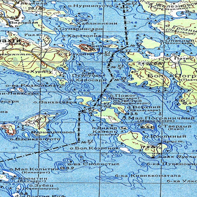Soviet Genshtab map - p35-127/128--(1971) - Russia