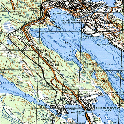 Soviet Genshtab map - p36-069/070--(1994) - Russia
