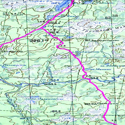 Soviet Genshtab map - p37-039/040 - Russia