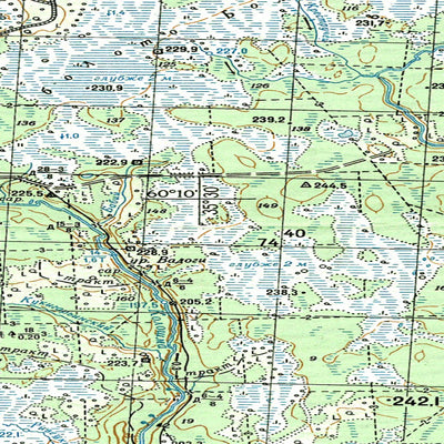 Soviet Genshtab map - p36-143/144 - Russia