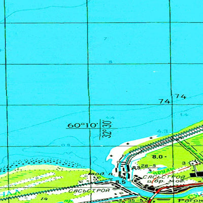 Soviet Genshtab map - p36-137/138 - Russia