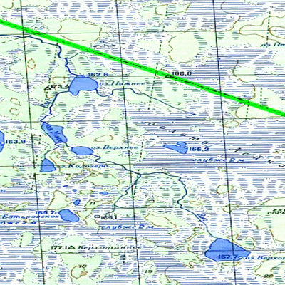 Soviet Genshtab map - p37-037/038 - Russia