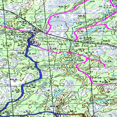 Soviet Genshtab map - p37-001/002 - Russia