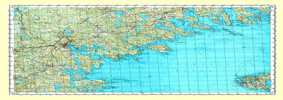 Soviet Genshtab map - p36-085/086 - Russia