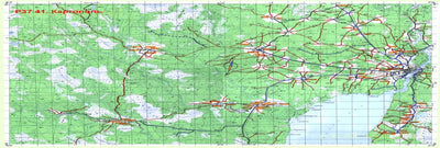 Soviet Genshtab map - p37-089/090 - Russia