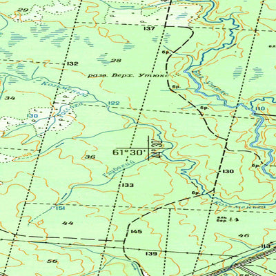 Soviet Genshtab map - p38-089/090 - Russia