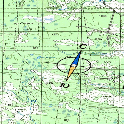 Soviet Genshtab map - p37-103/104 - Russia